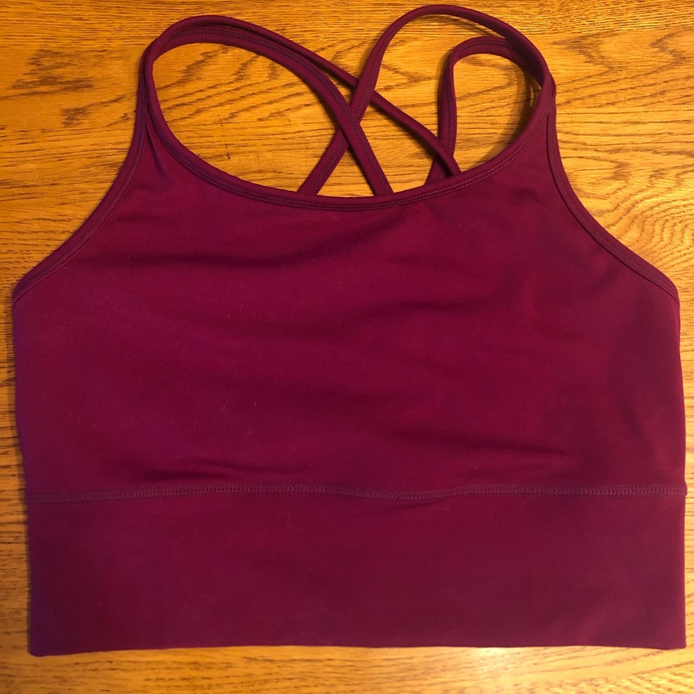 Gap Medium Crop Sports Bra - Fuchsia